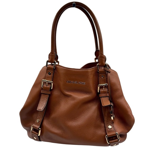 Michael Kors Bedford Tan Leather Satchel | Very Good Condition - Picture 1 of 13